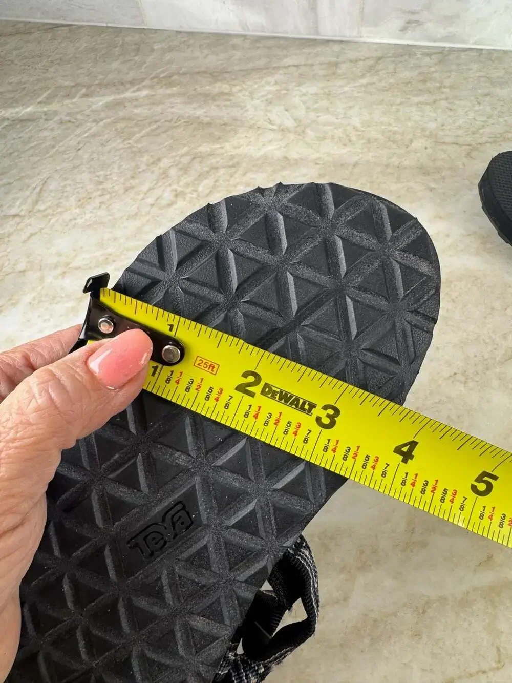 Teva Original Universal Kids K3 Sport Sandals Black Gray Geometric Hook & Loop